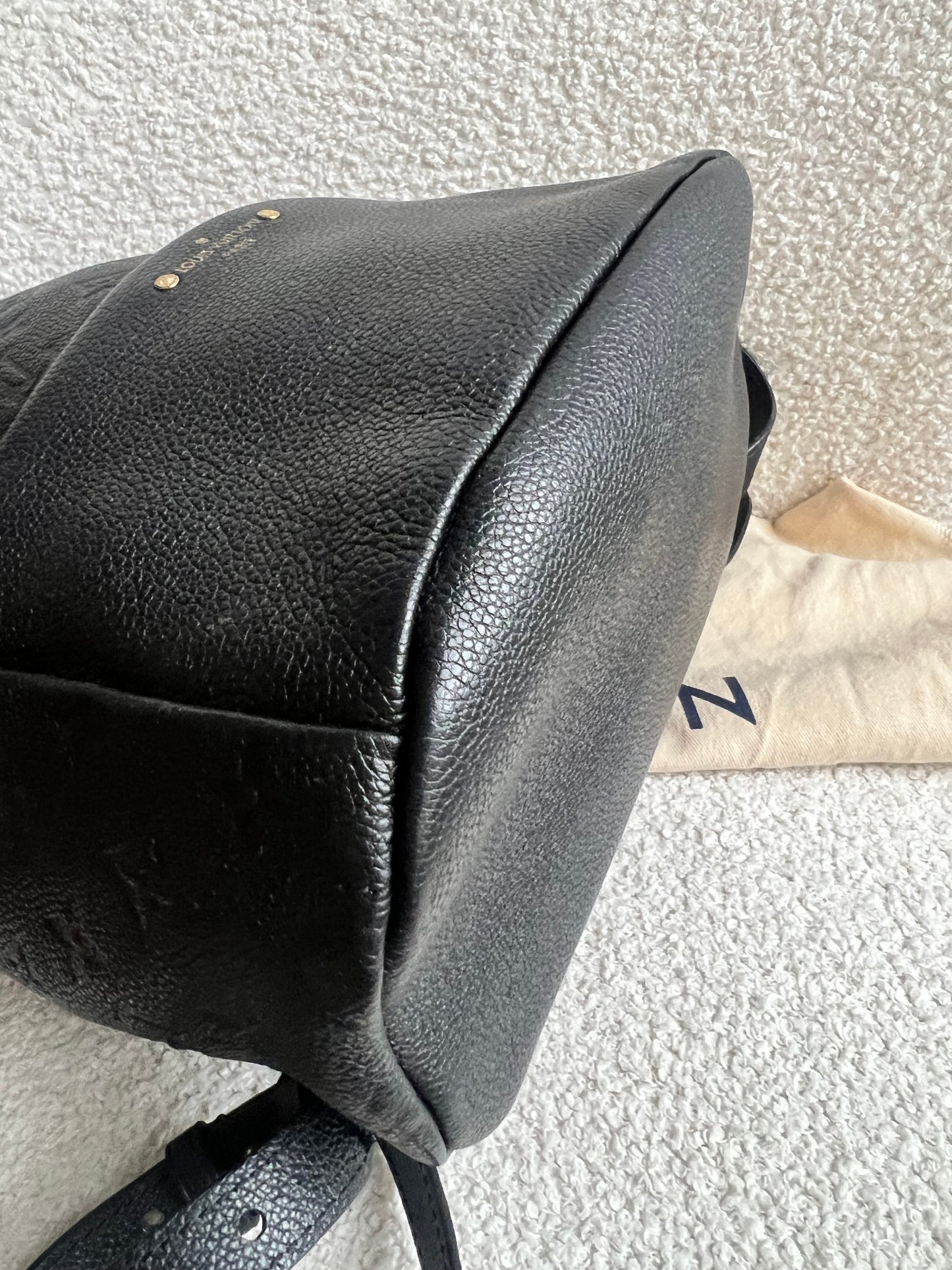 Louis Vuitton Sarbonne Backpack Black Empreinte