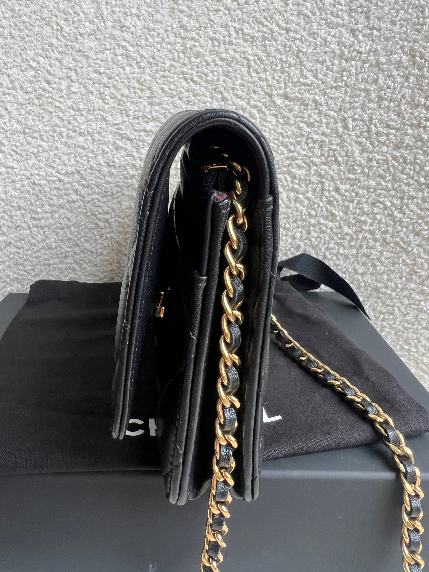 Chanel Wallet on Chain in Black Lambskin Gold Hardware (RRP £2,930)