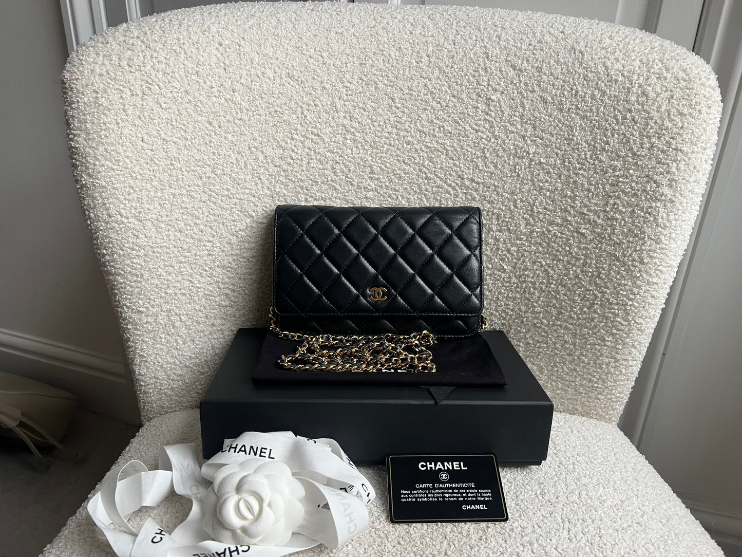 Chanel Wallet on Chain in Black Lambskin Gold Hardware (RRP £2,930)