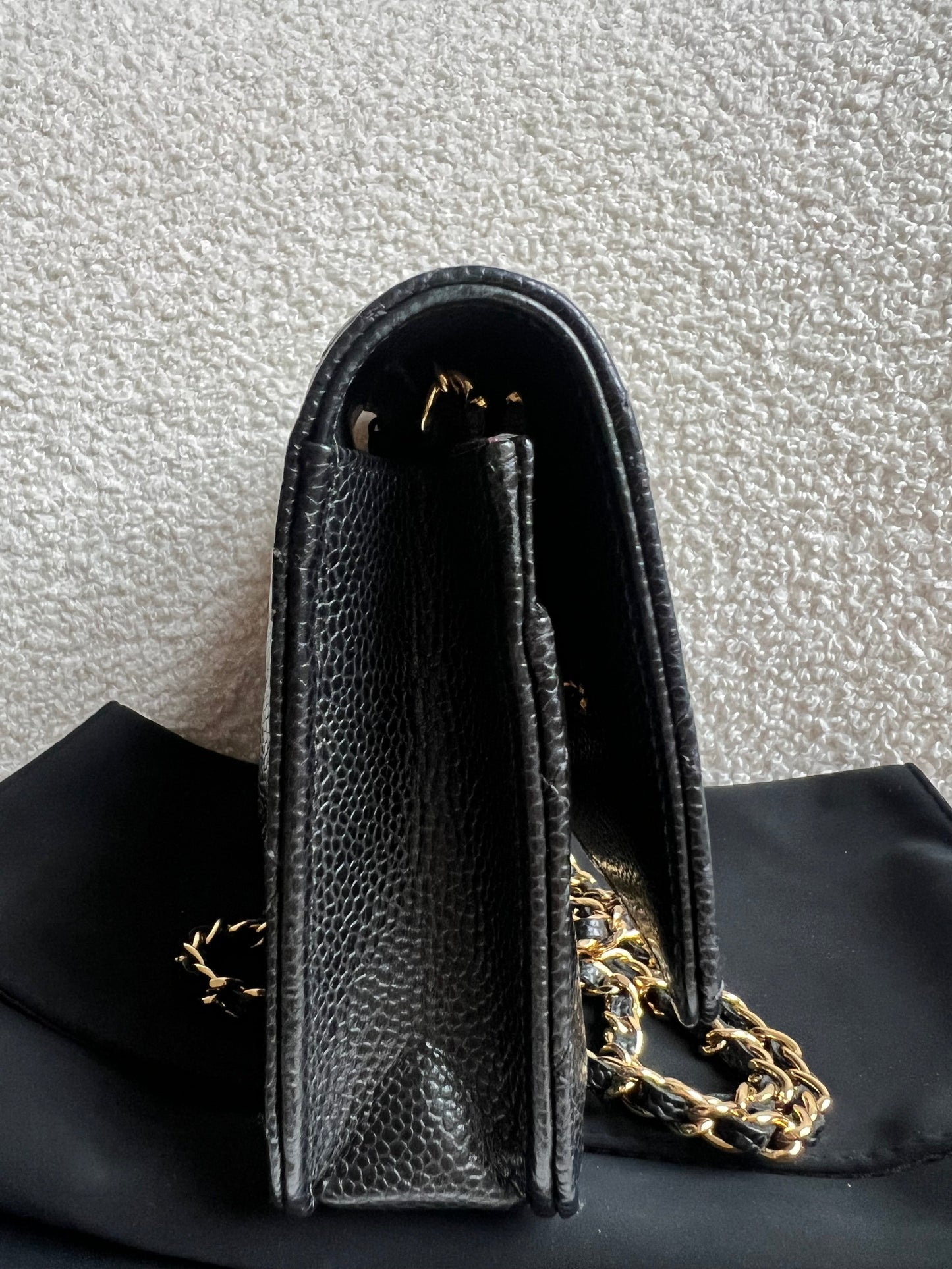 Chanel Black Caviar Wallet on Chain (RRP £2,930)