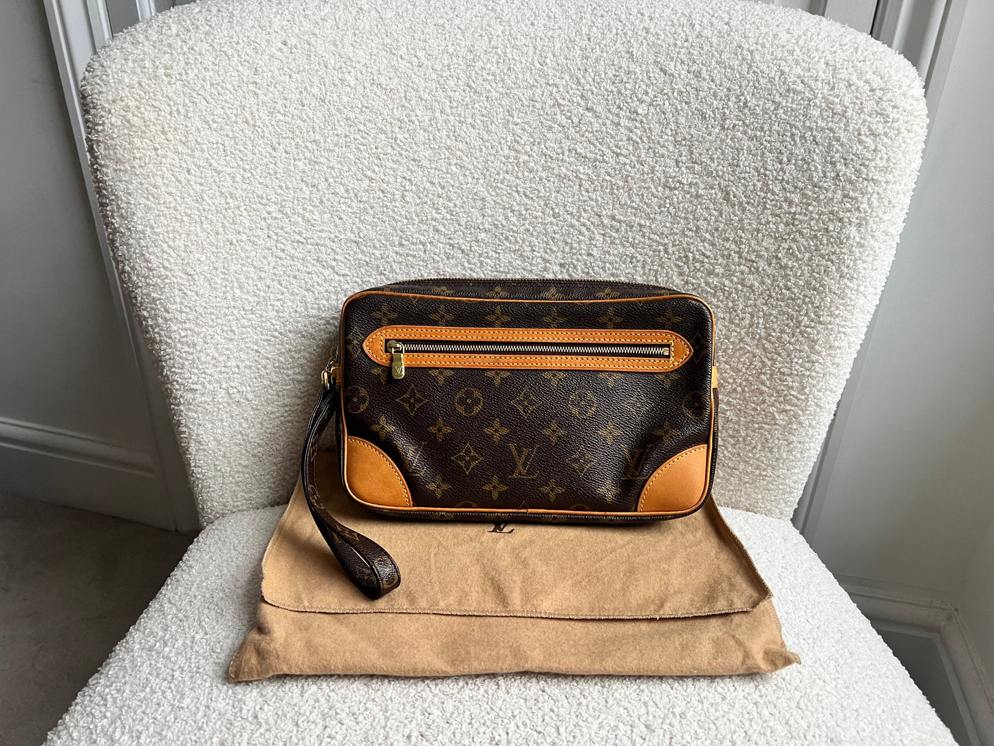 Louis Vuitton Vintage Marly Dragonne Clutch Monogram