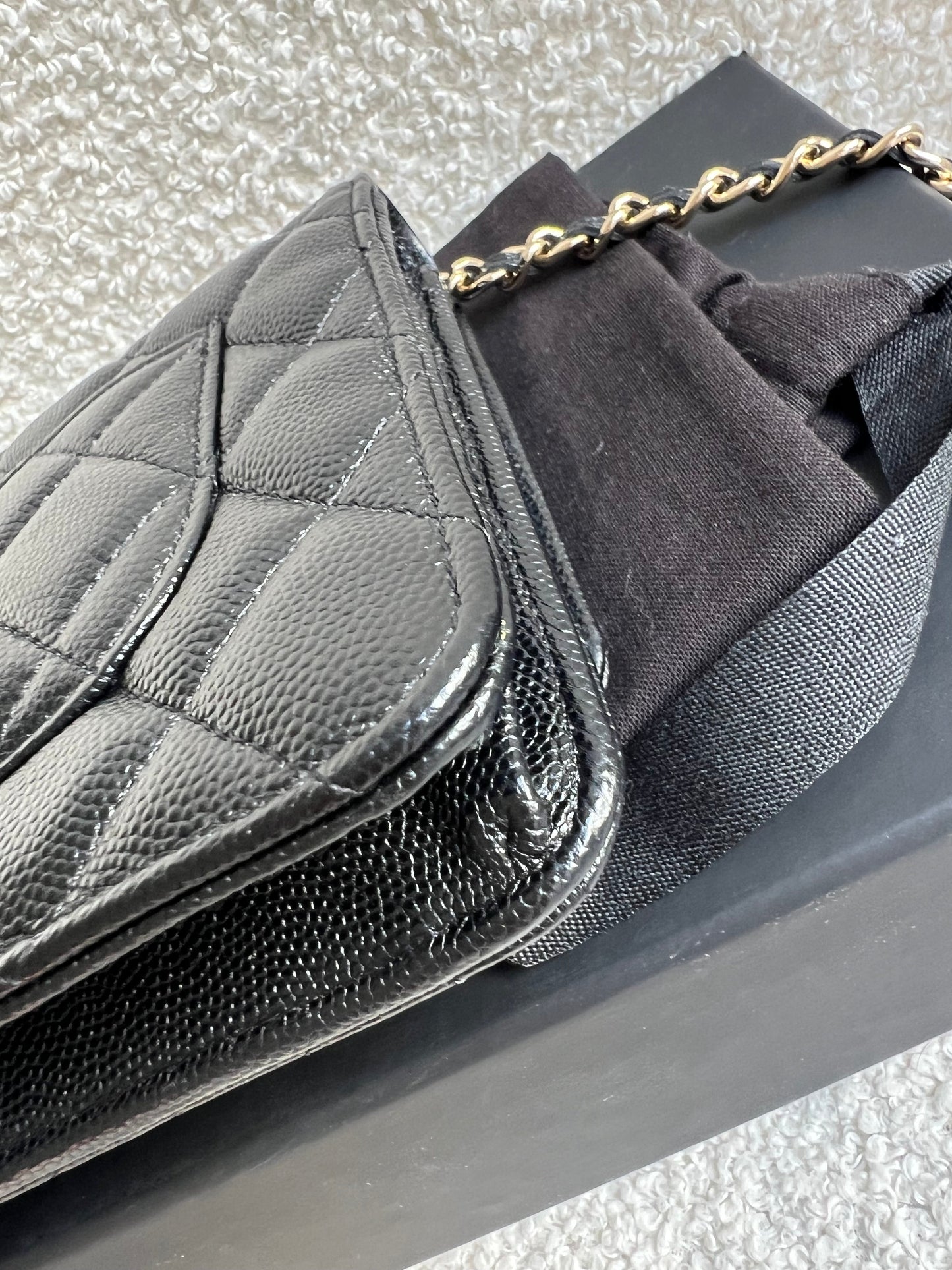 Chanel Black Caviar Wallet on Chain (RRP £2,930)