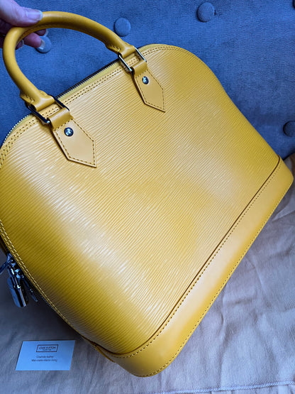 Louis Vuitton Alma PM Citron Yellow Epi (RRP £1780)