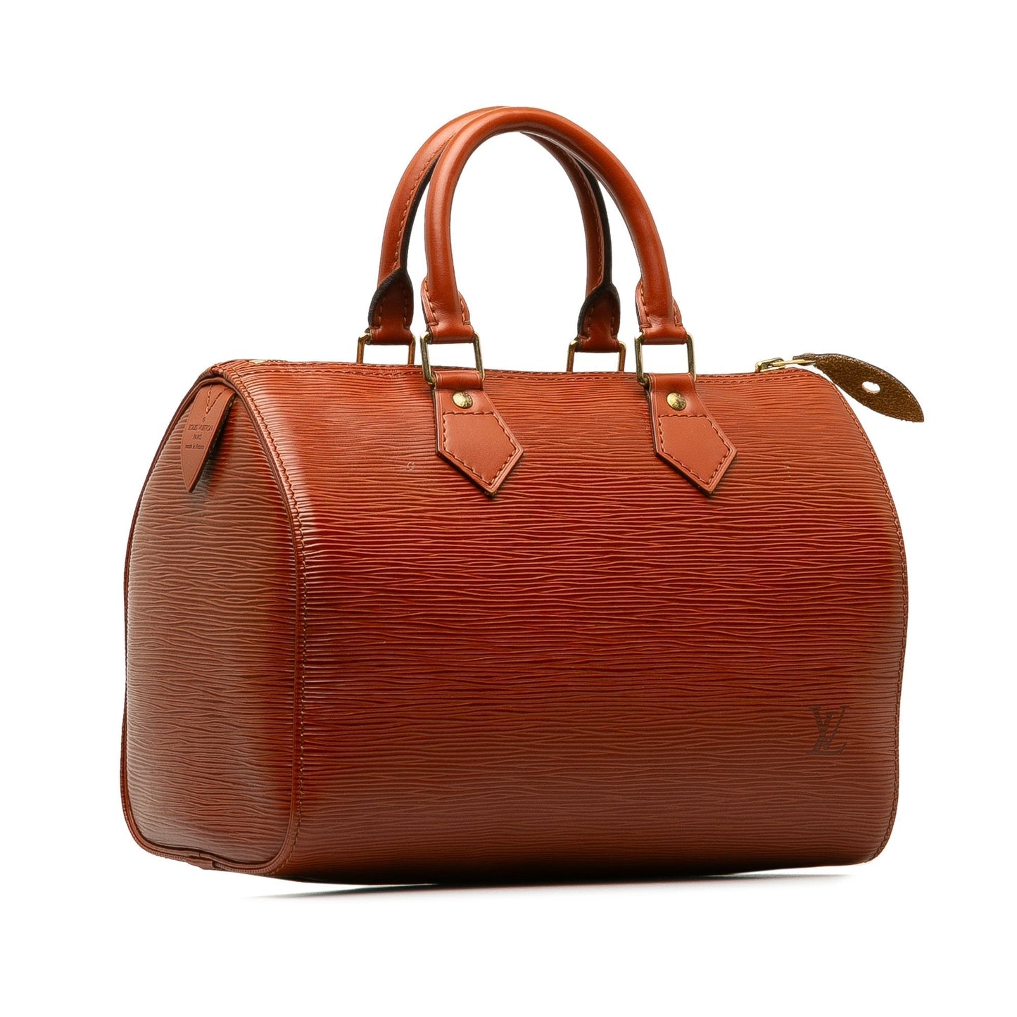Brown Louis Vuitton Epi Speedy 25 Boston Bag