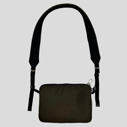 Prada 2018 Rubber Race Logo Bandoliera Crossbody Pocket Bag + Cards