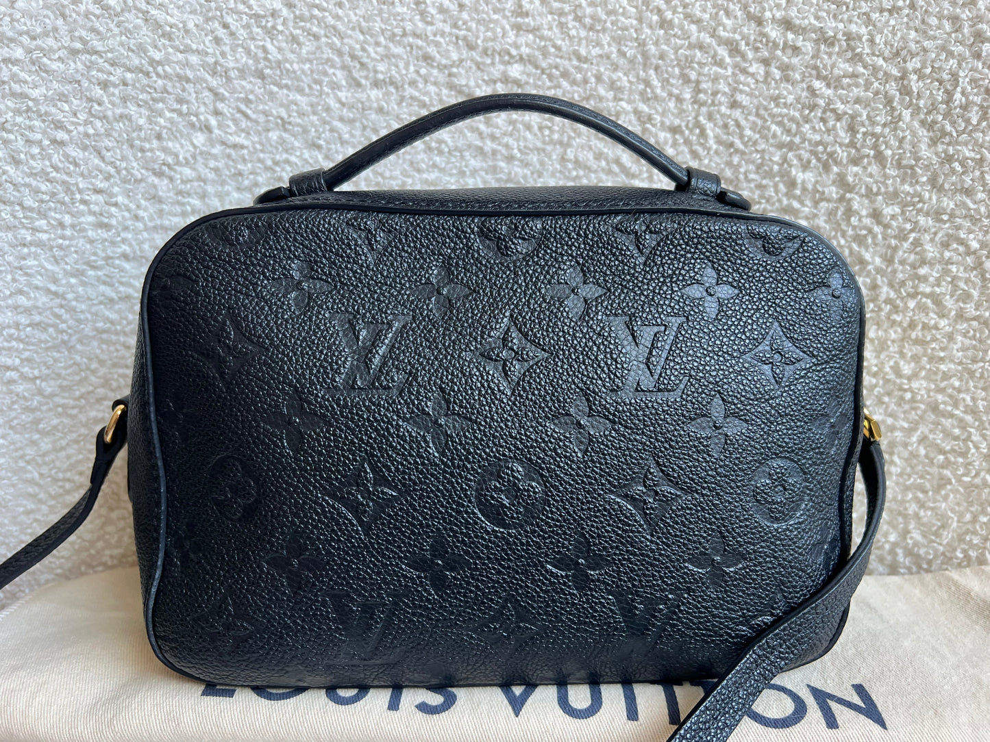 Louis Vuitton Saintonge Black Empreinte