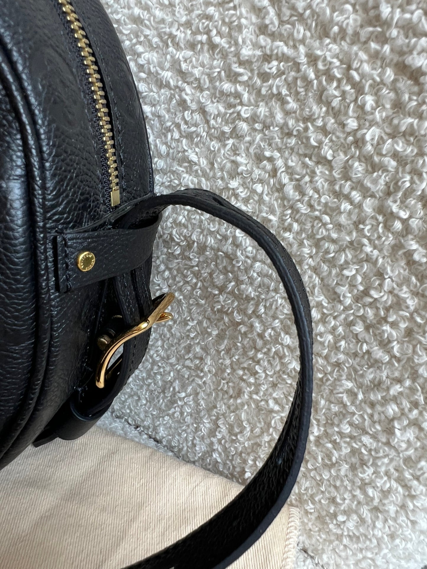 Louis Vuitton Boite Chapeau Souple MM Black Empreinte (RRP £2590)
