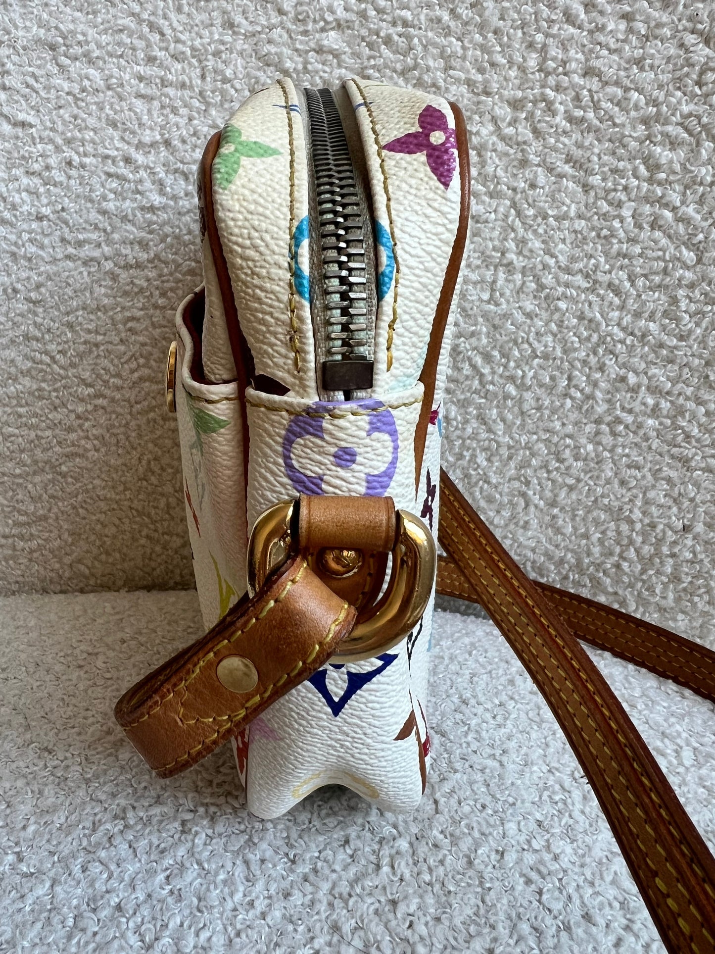 Louis Vuitton Rift Bag White Multicolore Takashi