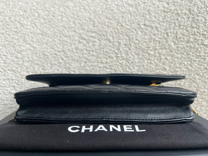 Chanel Wallet on Chain in Black Lambskin Gold Hardware (RRP £2,930)