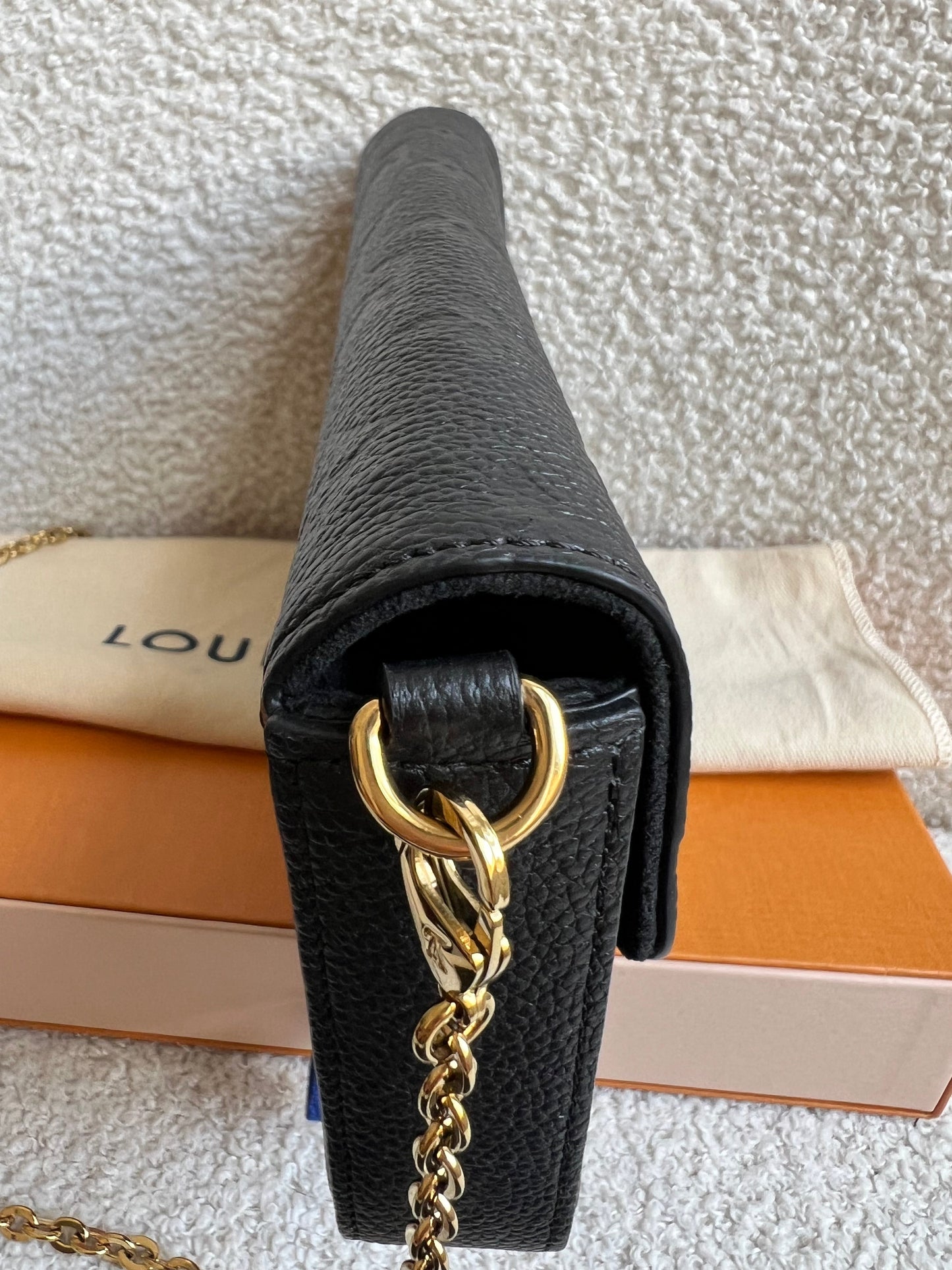 Louis Vuitton Felicie Pochette Black Empreinte Monogram (RRP £1230)
