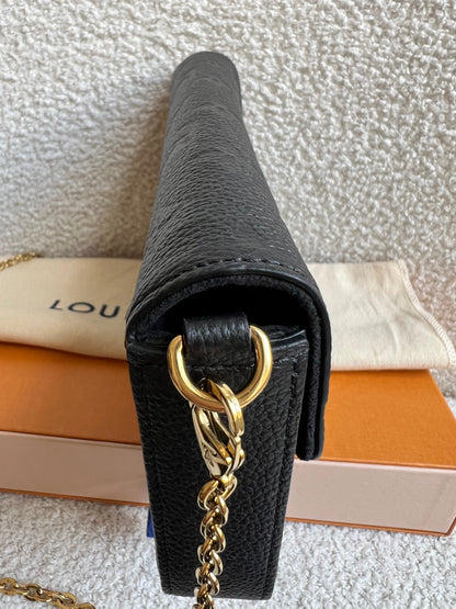 Louis Vuitton Felicie Pochette Black Empreinte Monogram (RRP £1230)
