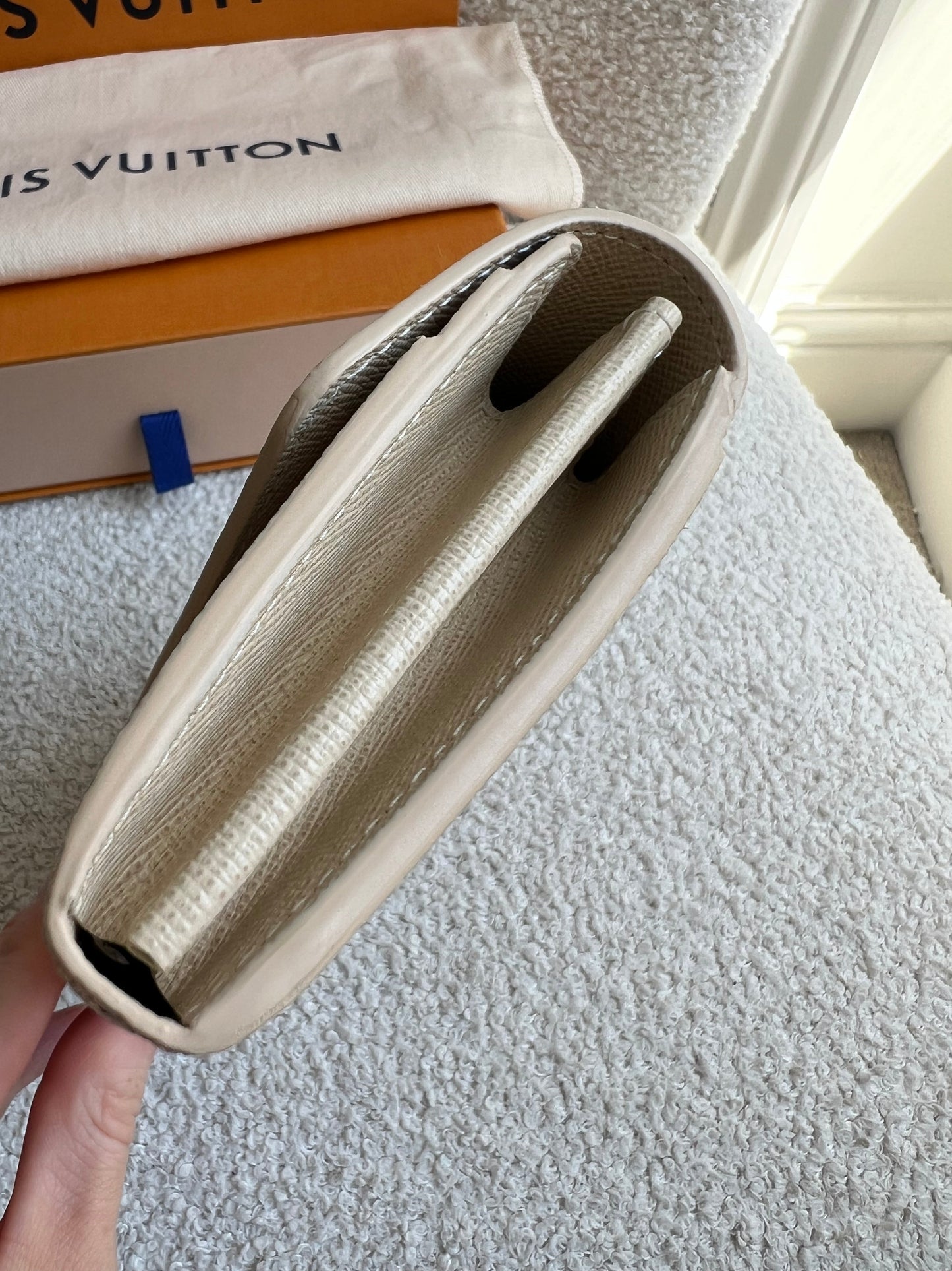 Louis Vuitton Sarah Wallet in Damier Azur (RRP £505)