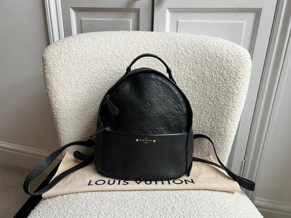 Louis Vuitton Sarbonne Backpack Black Empreinte