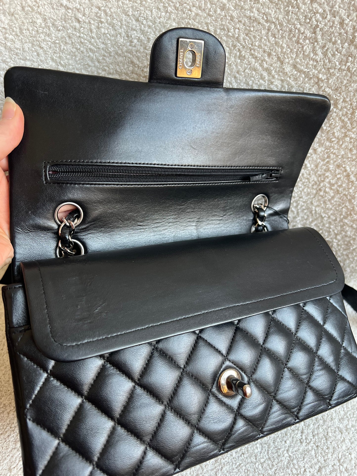 Chanel Medium Classic Flap in Black Lambskin (RRP £9,090)