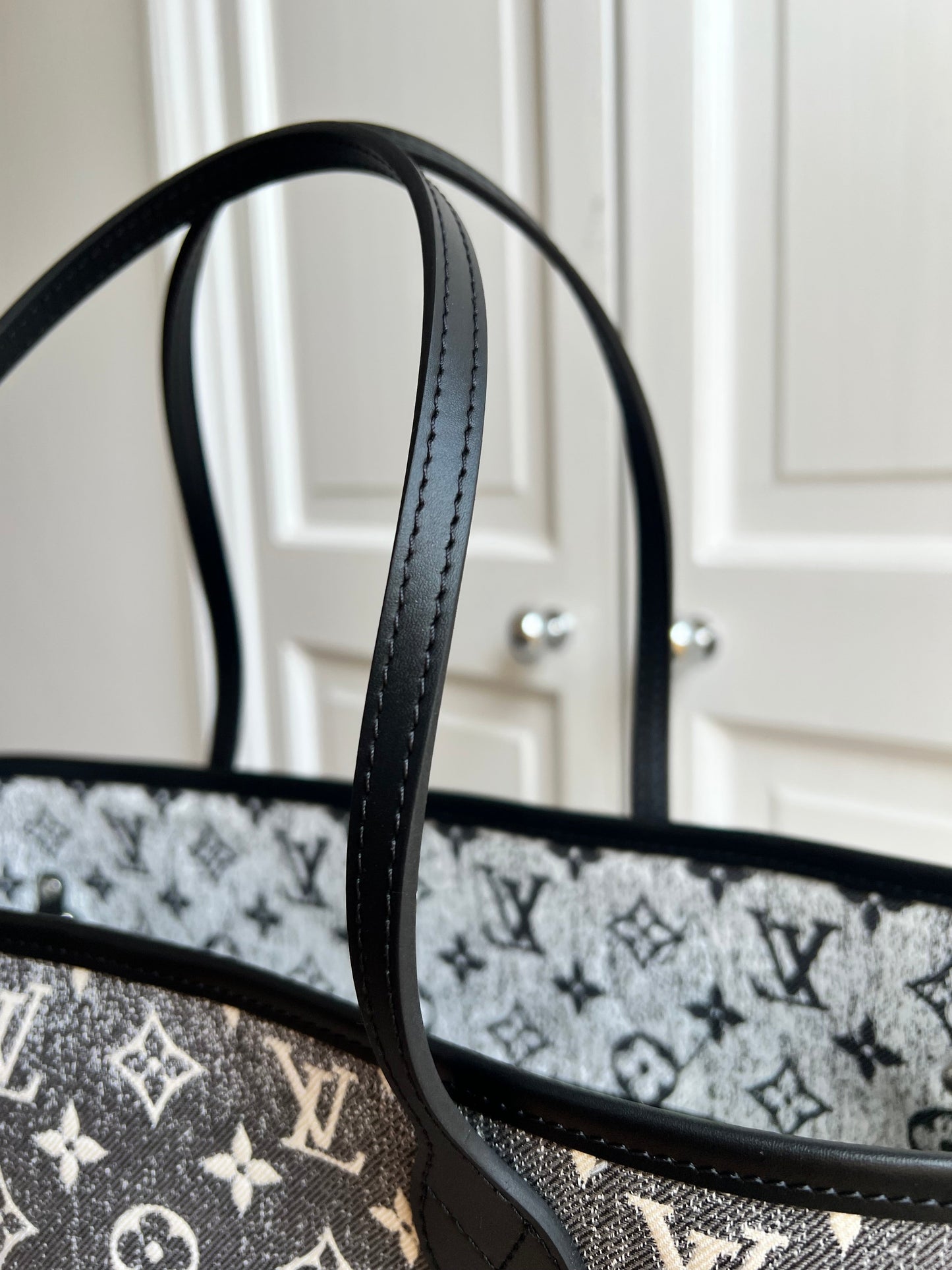 Louis Vuitton Neverfull MM Jacquard Denim