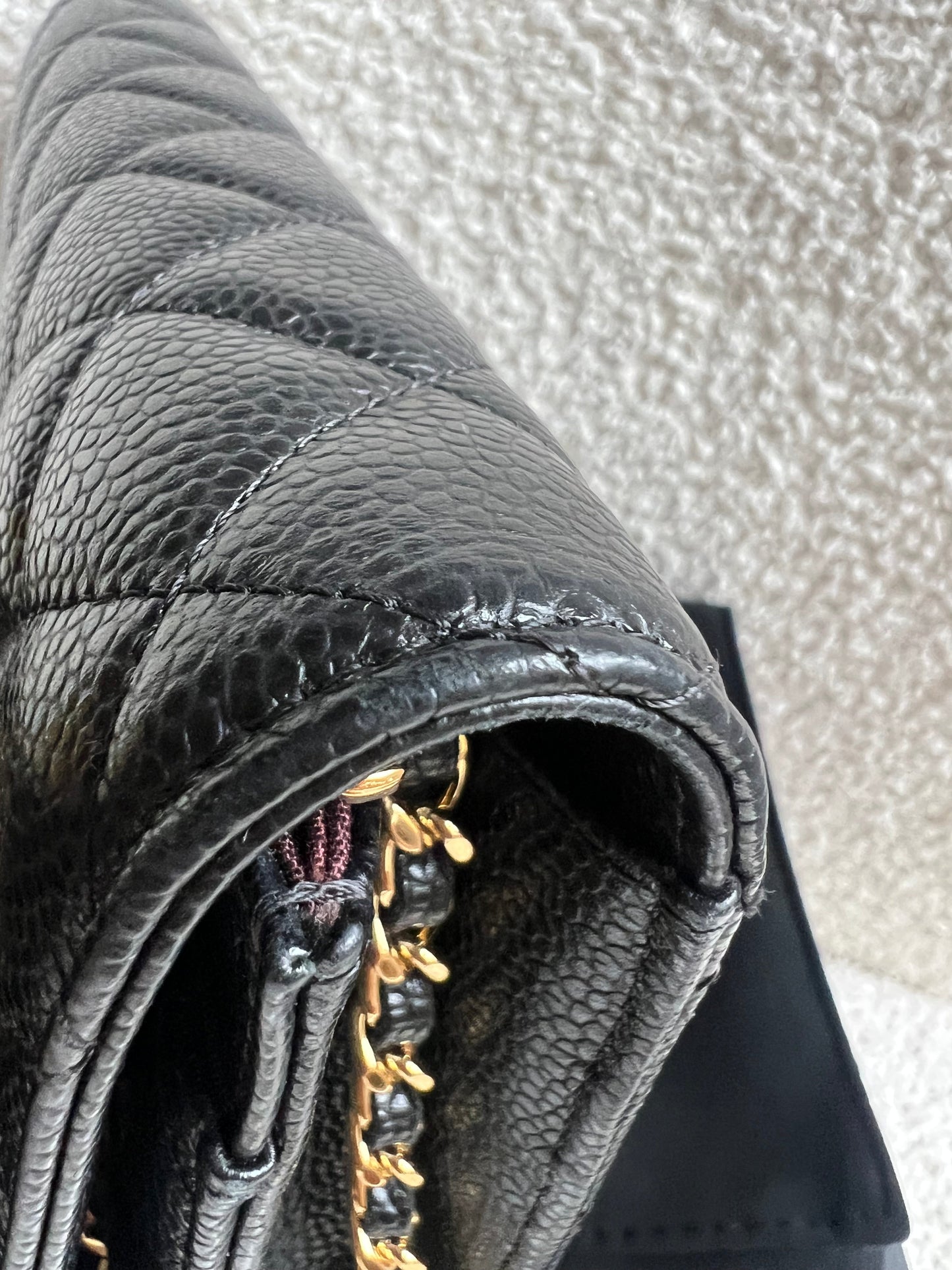 Chanel Black Caviar Wallet on Chain (RRP £2,930)