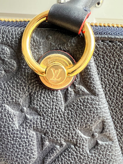 Louis Vuitton V Tote MM Navy Empreinte (RRP £2,390)