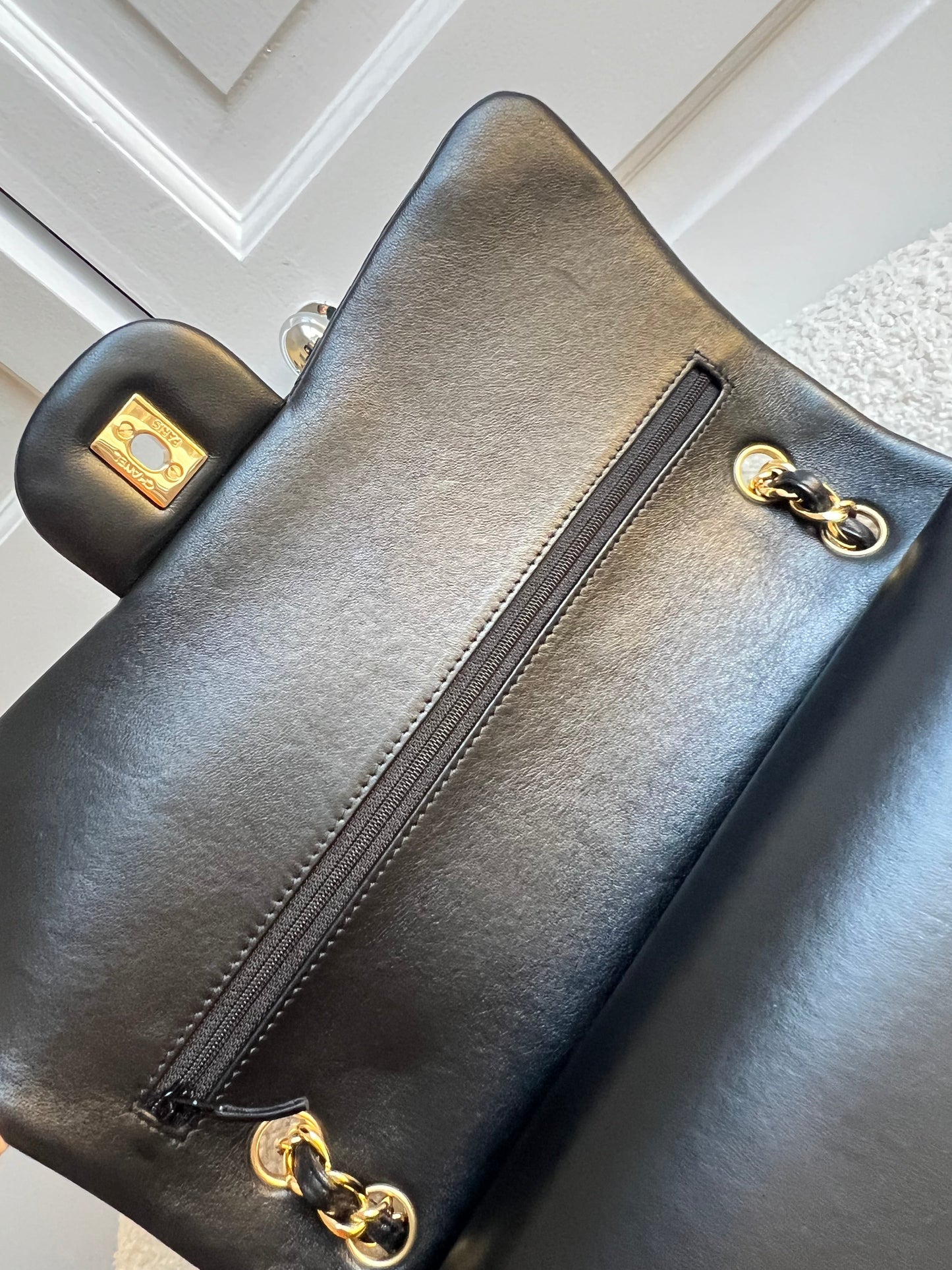 Chanel Jumbo Classic Flap in Black Lambskin Gold Hardware (RRP £9,830)