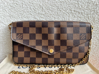 Louis Vuitton Felicie Pochette Damier Ebene (RRP £1110)