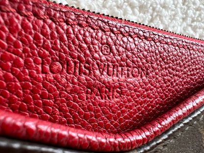 Louis Vuitton Red and Monogram Pallas Pochette
