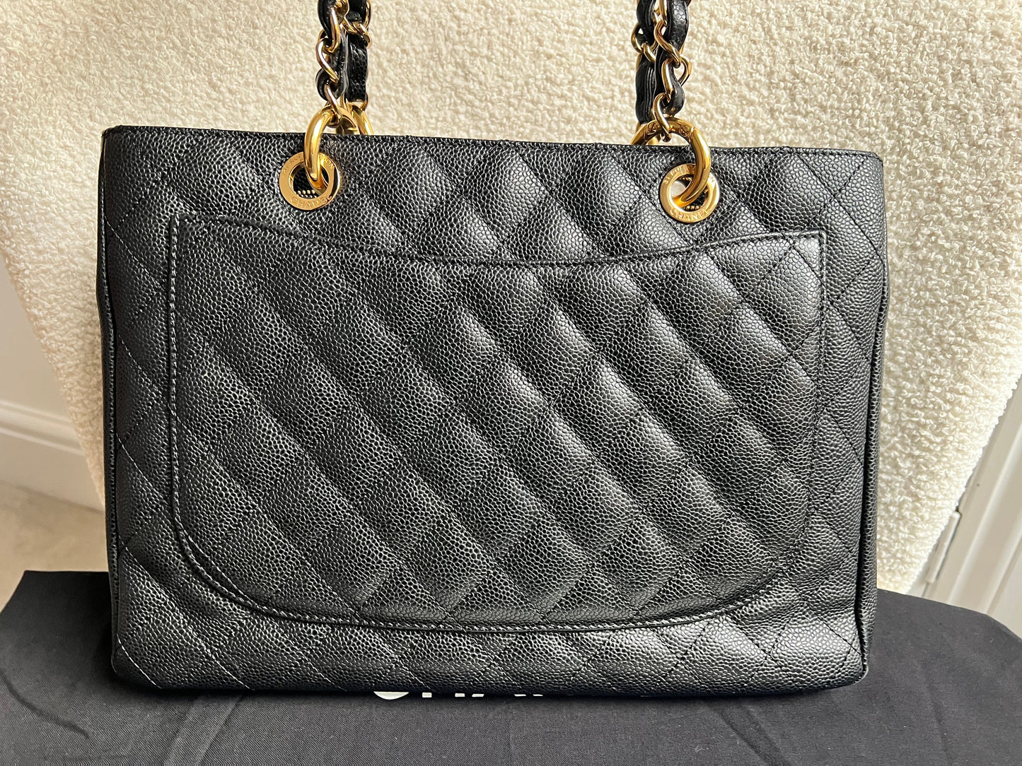 Chanel Black Caviar Grand Shopper Tote Gold Hardware (GST)