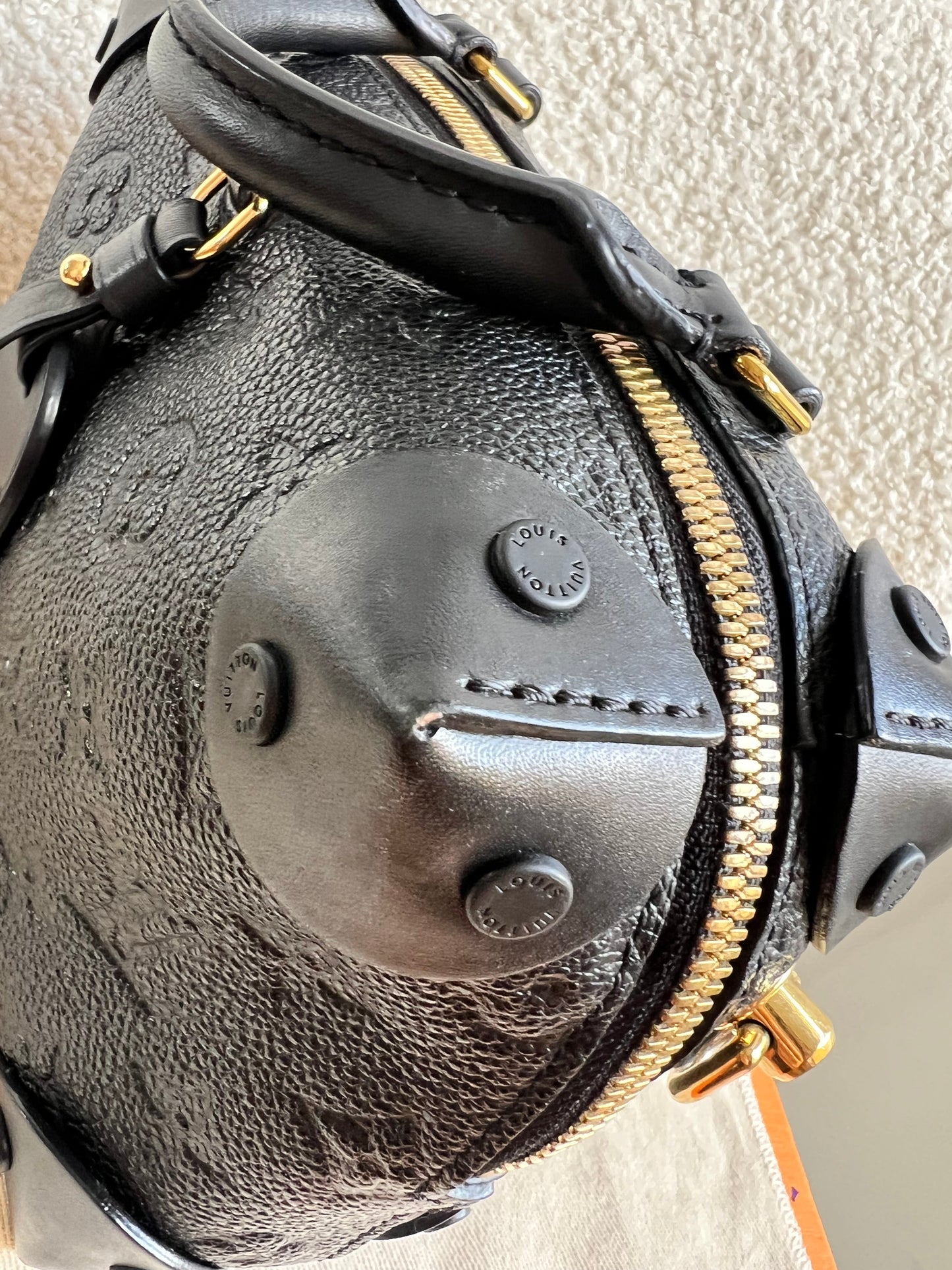 Louis Vuitton Black Empreinte Petite Malle Souple Bag (RRP £2420)