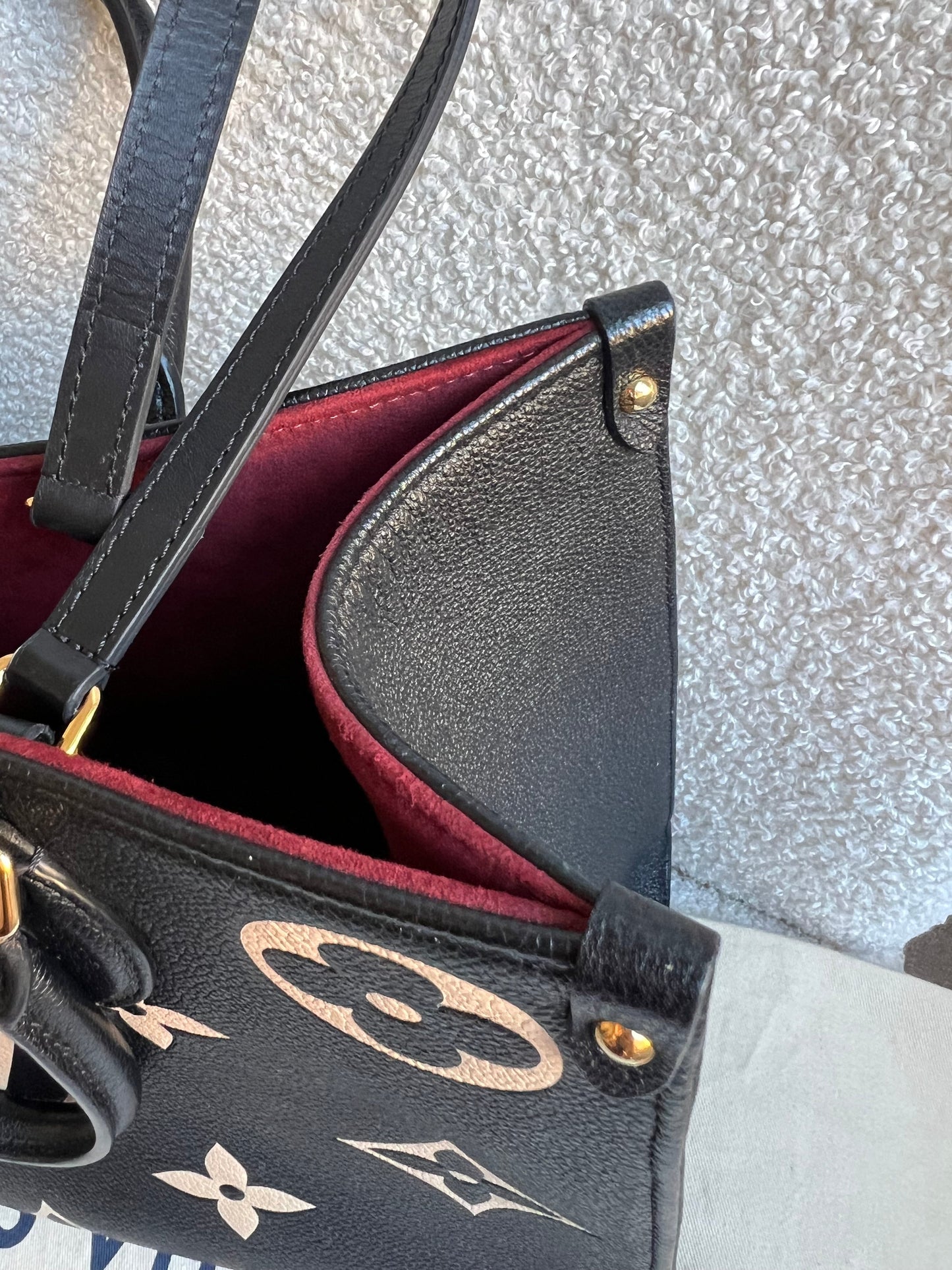 Louis Vuitton On the Go MM Bicolour Empreinte (RRP £2,660)