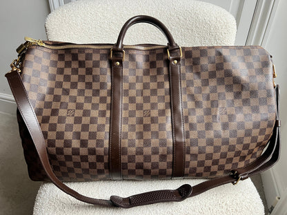Louis Vuitton Keepall Bandouliere 55 Damier Ebene (RRP £2,020)