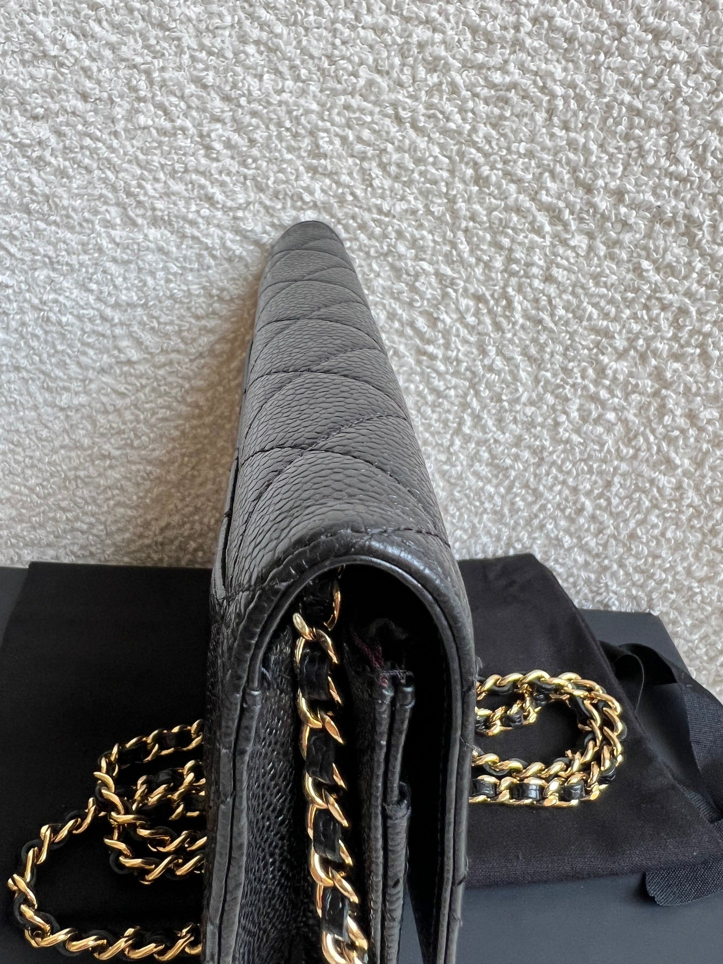 Chanel Black Caviar Wallet on Chain (RRP £2,930)