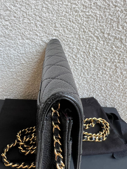 Chanel Black Caviar Wallet on Chain (RRP £2,930)