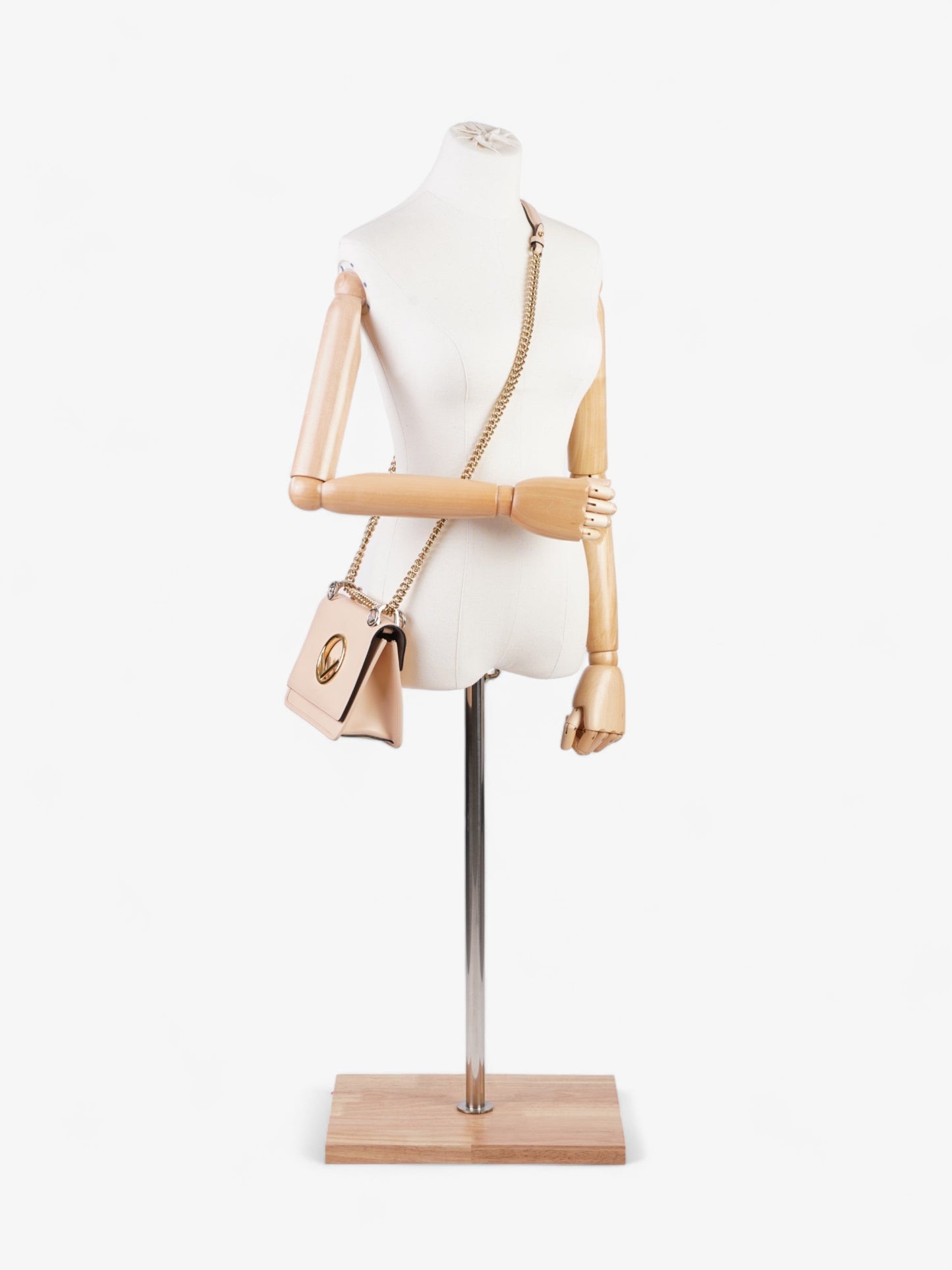 Fendi Luxury Leather Beige Handbag