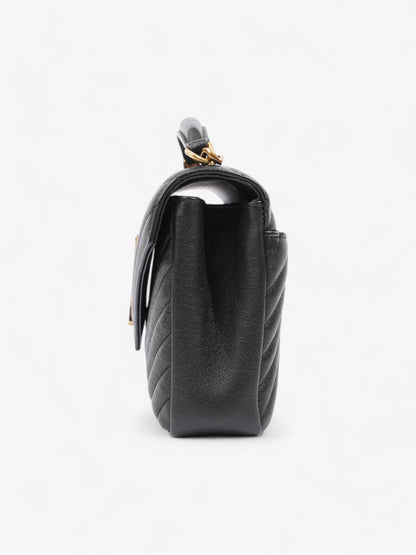 Saint Laurent College Leather Black Shoulder Bag Style 4