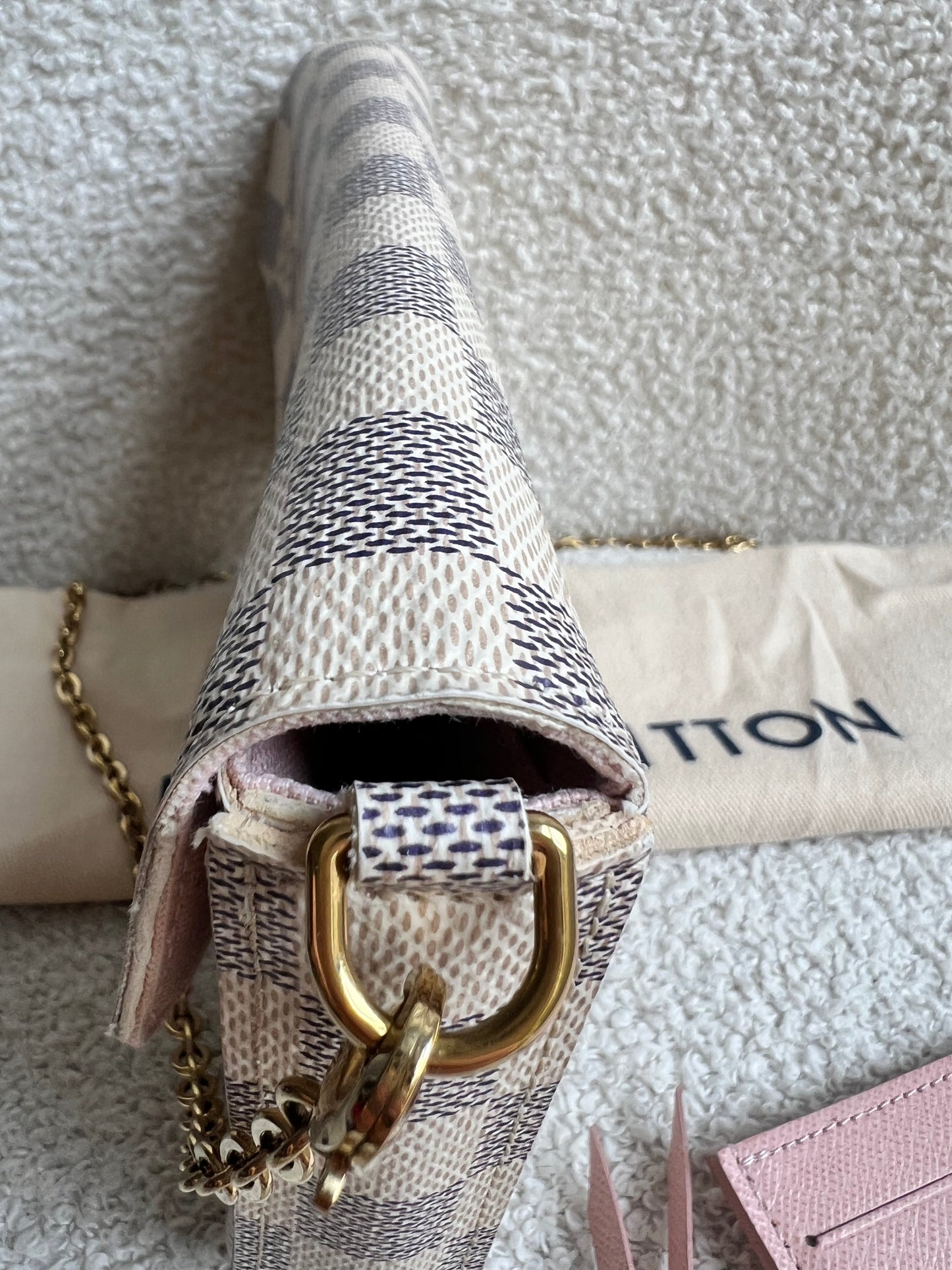 Louis Vuitton Felicie Pochette Damier Azur (RRP £1110)