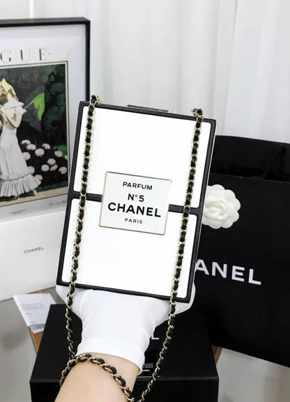Chanel No 5 Perfume Box Minaudiere Clutch Bag 2021