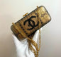 Chanel Minaudiere Lace Gold Clutch 2004-2005