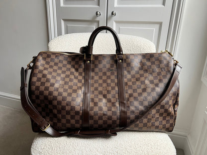 Louis Vuitton Keepall Bandouliere 55 Damier Ebene (RRP £2,020)