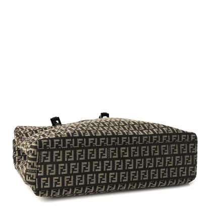 Fendi Zucchino Vitello Shoulder Tote Testa di Moro