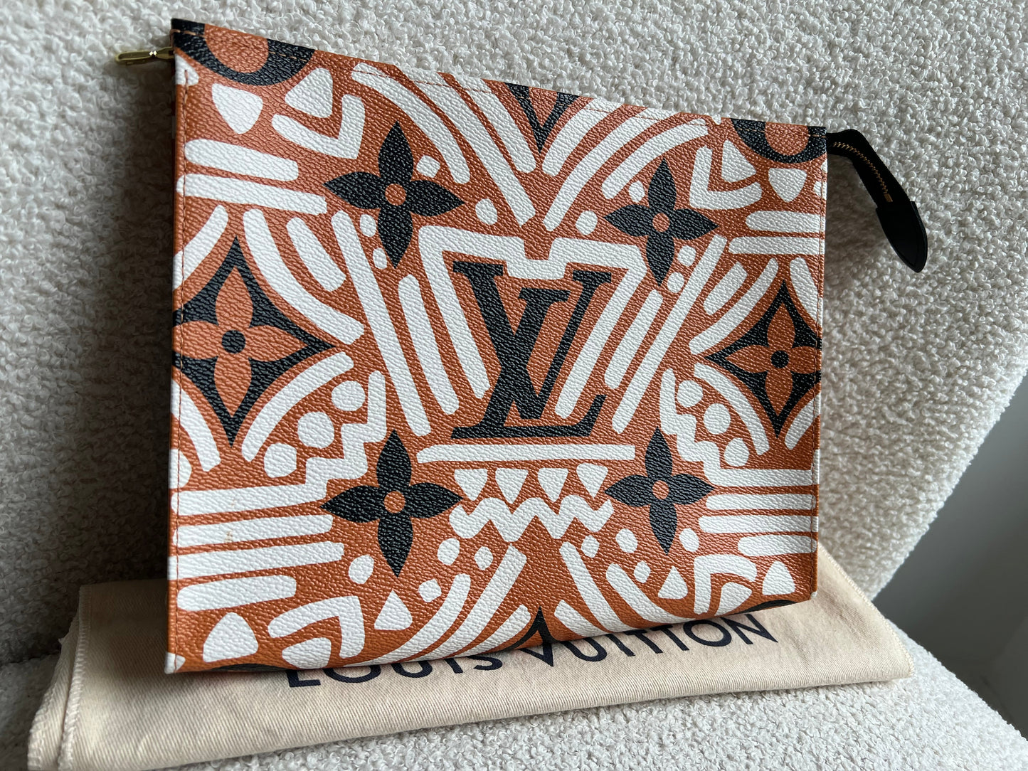 Louis Vuitton Crafty Toiletry Pouch 26 Creme Caramel