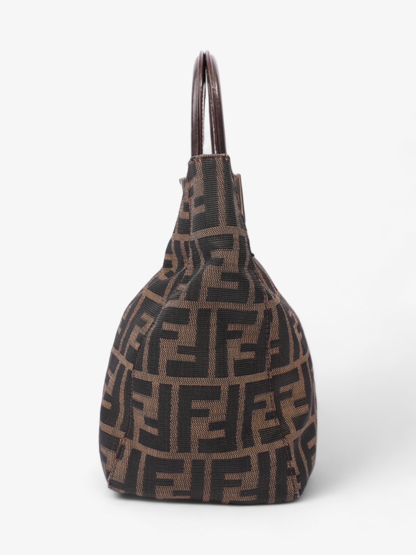 Fendi Tote Canvas Brown Tote Bag Style 4