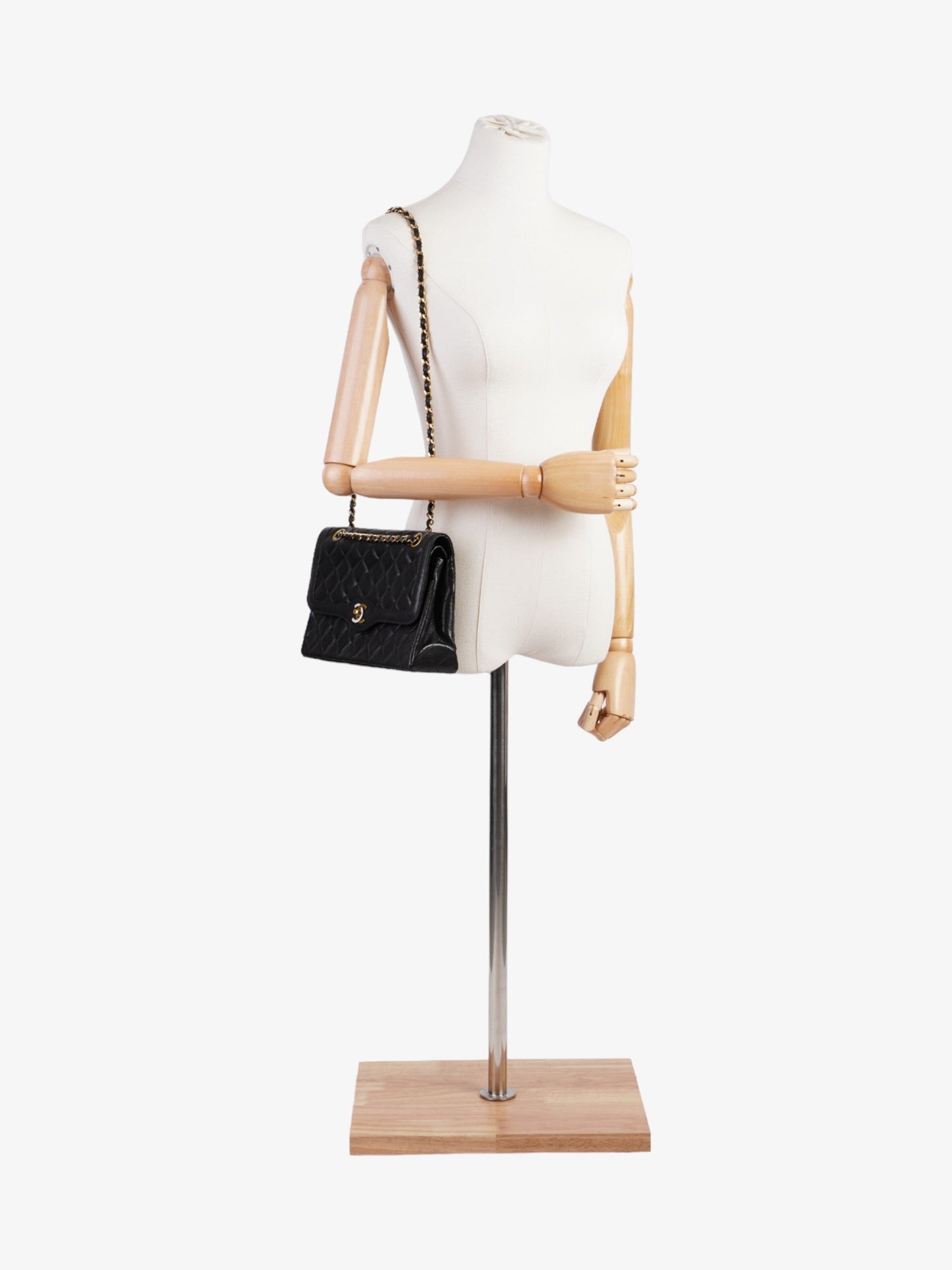 Chanel Paris Flap Black Calfskin Leather