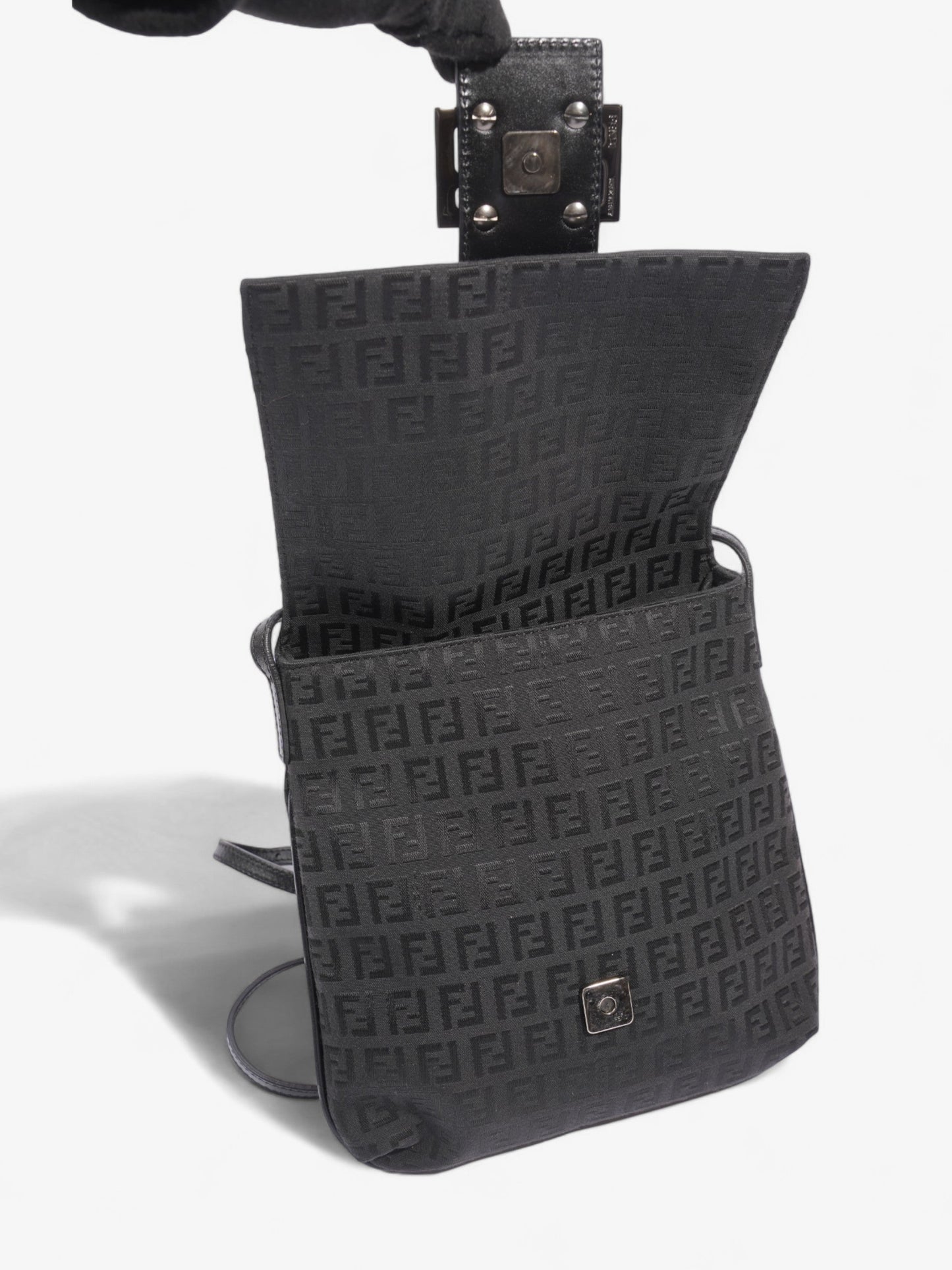 Fendi Luxury Zucchino Black Handbag