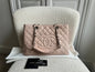 Chanel Light Pink Caviar Grand Shopper Tote with silver hardware (GST)