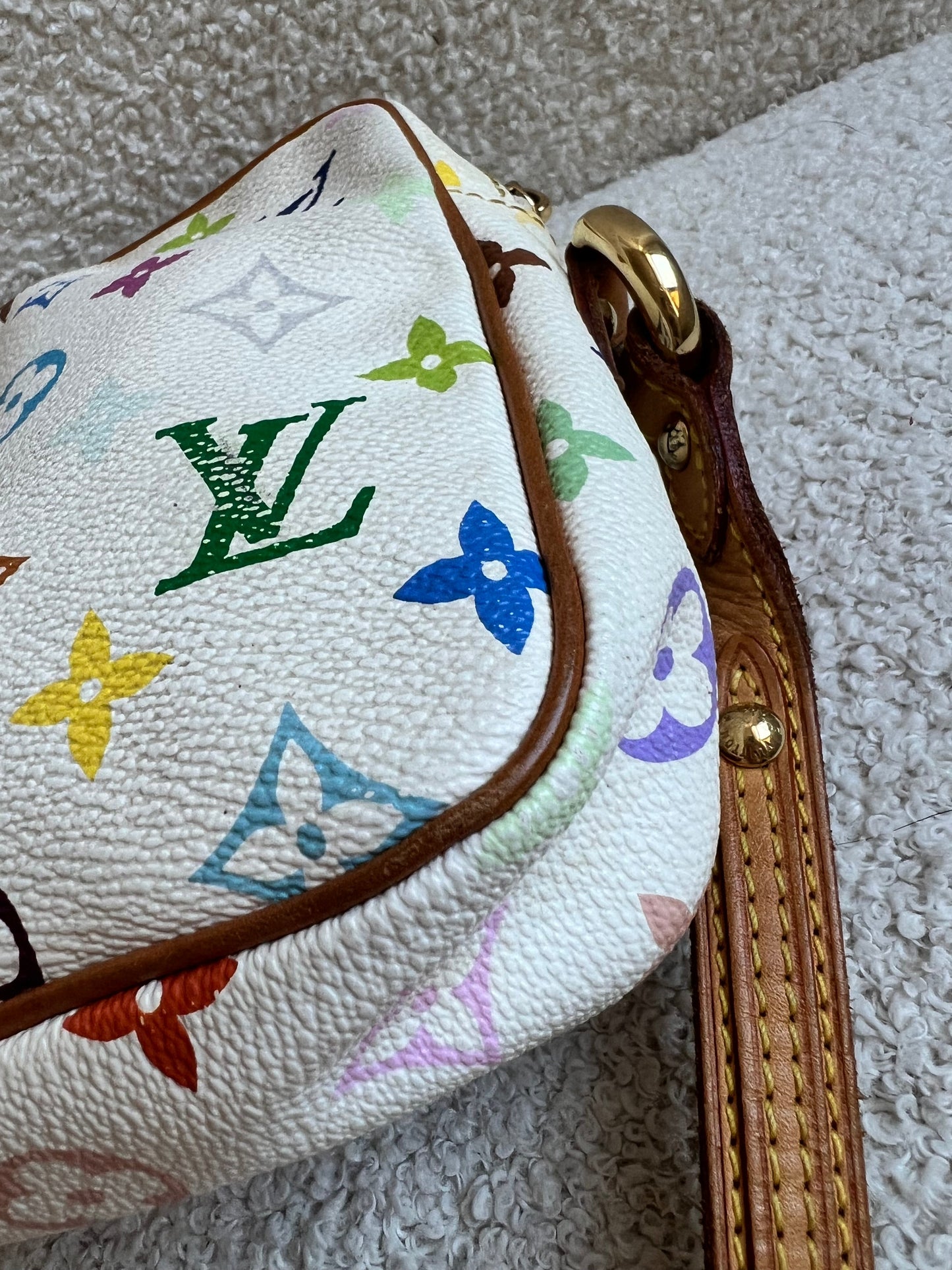 Louis Vuitton Rift Bag White Multicolore Takashi