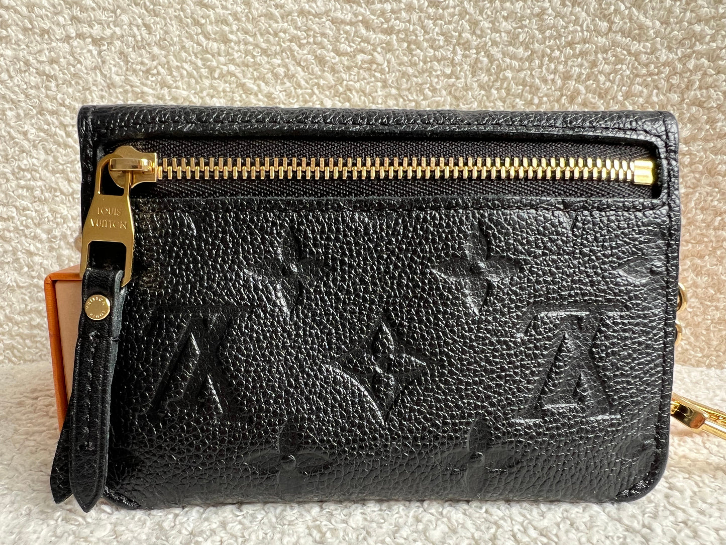 Louis Vuitton Key Pouch Black Empreinte