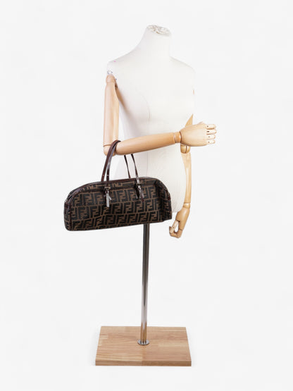 Fendi Canvas Brown Shoulder Bag Style 4