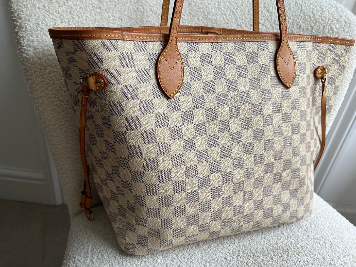 Louis Vuitton Neverfull MM Monogram Damier Azur (RRP £1,470)