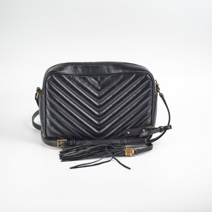 Saint Laurent Lou Black Crossbody Black