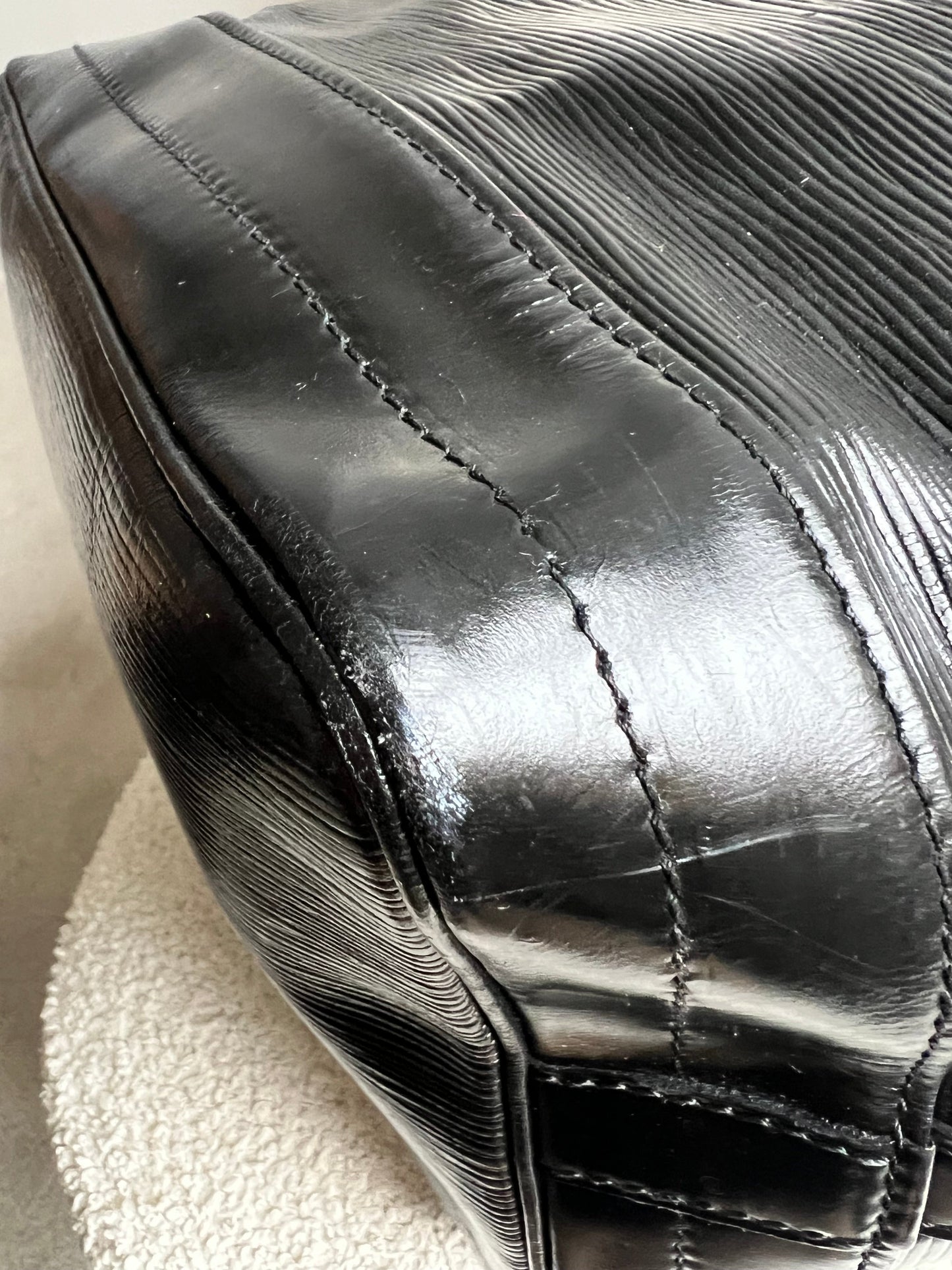 Louis Vuitton Black Epi Noe GM