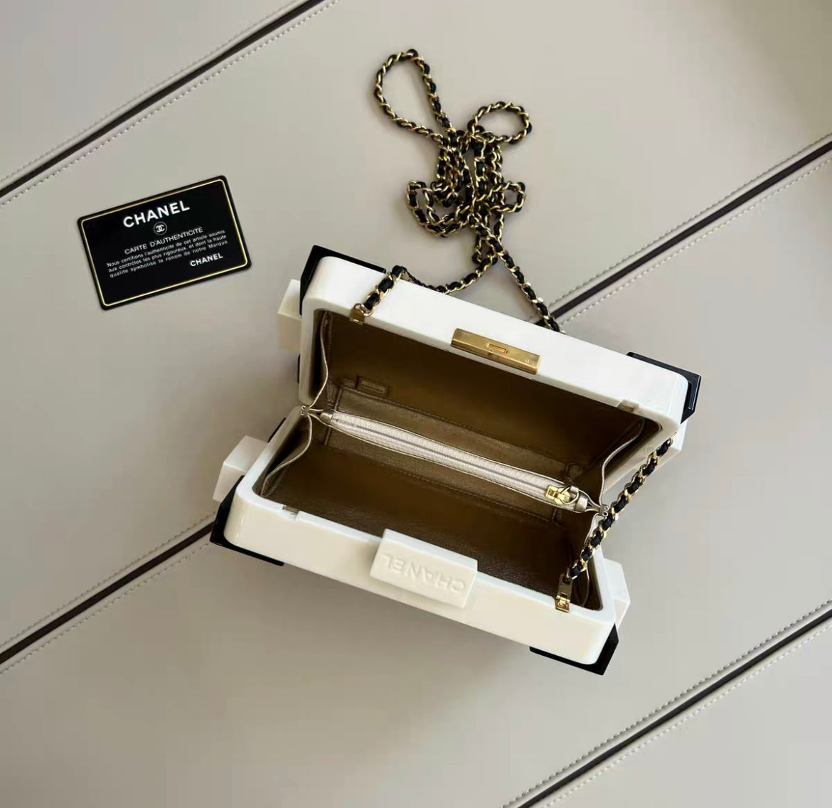 Chanel Boy Leather Gold Shoulder Bag