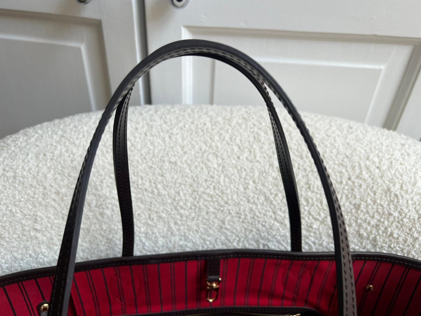 Louis Vuitton Neverfull MM Damier Ebene Cherry Interior (RRP £1,430)